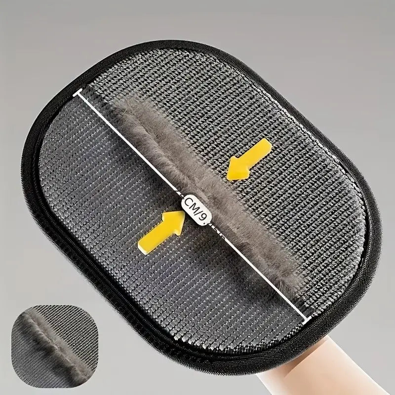 Electrostatic Pet Hair Remover Gloves - Two-Way Brush for Effective Grooming and Cleaning of Cat and Dog Hair - Portable Roller Tool