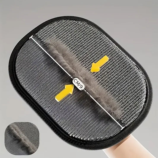 Electrostatic Pet Hair Remover Gloves - Two-Way Brush for Effective Grooming and Cleaning of Cat and Dog Hair - Portable Roller Tool