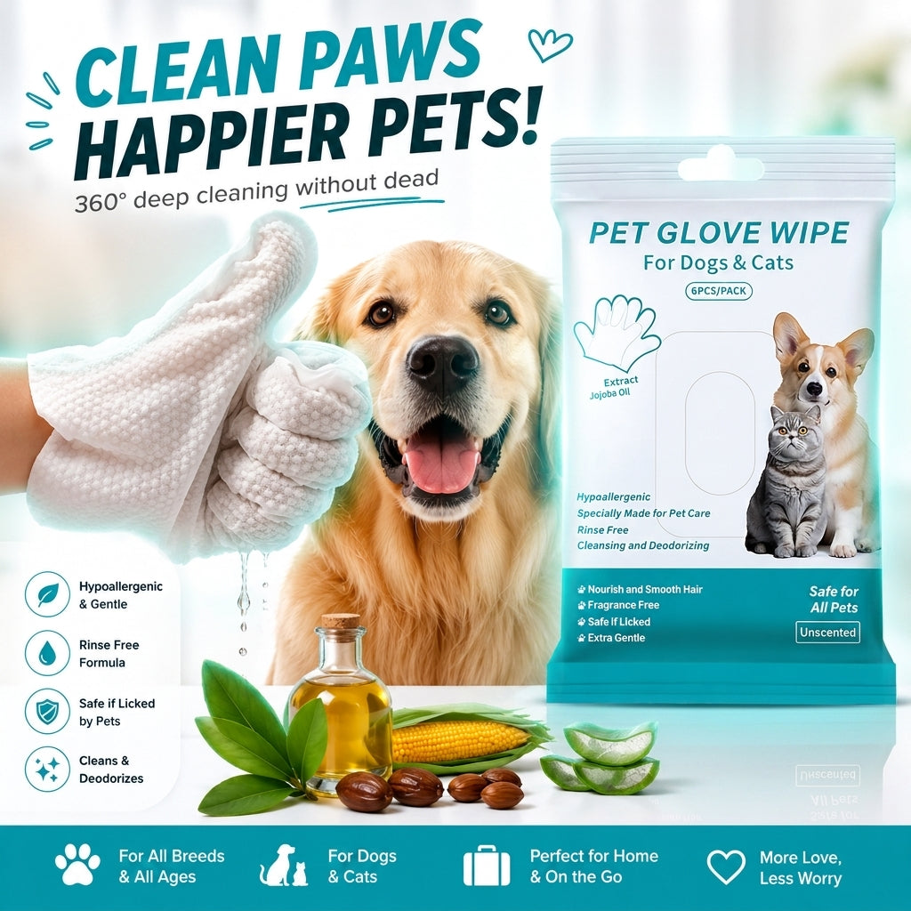 Barkera CleanPaw Grooming Gloves